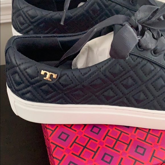 Brand new Tory Burch Leather Lace Up Sneakers - Picture 4 of 5